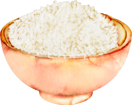 watercolor rice